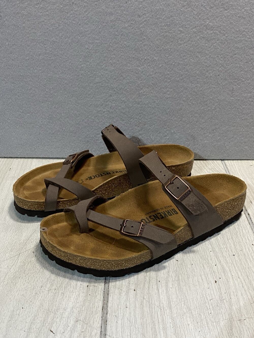 Birkenstock Mayari Mocha Birkibuc Sandals Women's-EU 39